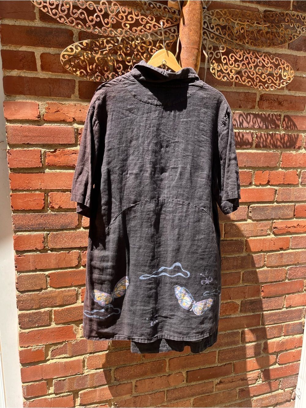 Blue Fish Hand-painted Linen Set - Picture 4 of 12
